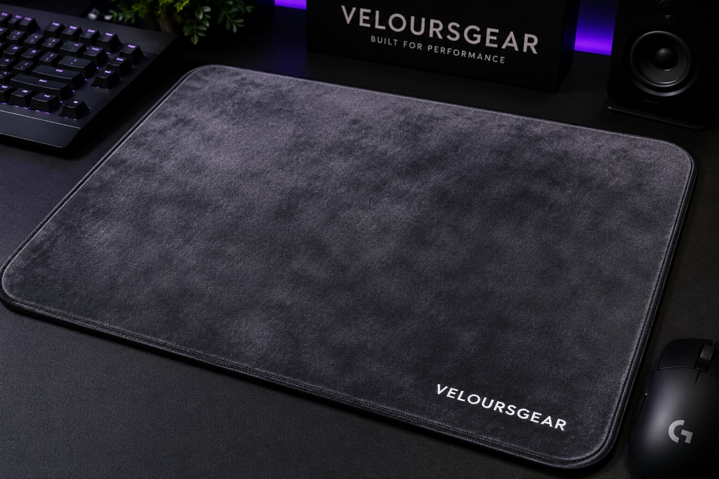 Velours Apex Glide Mousepad on setup